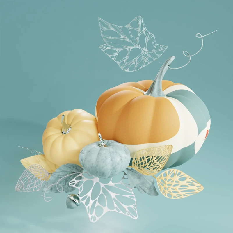 Autumnal pumpkin cupcakes with cream cheese frosting