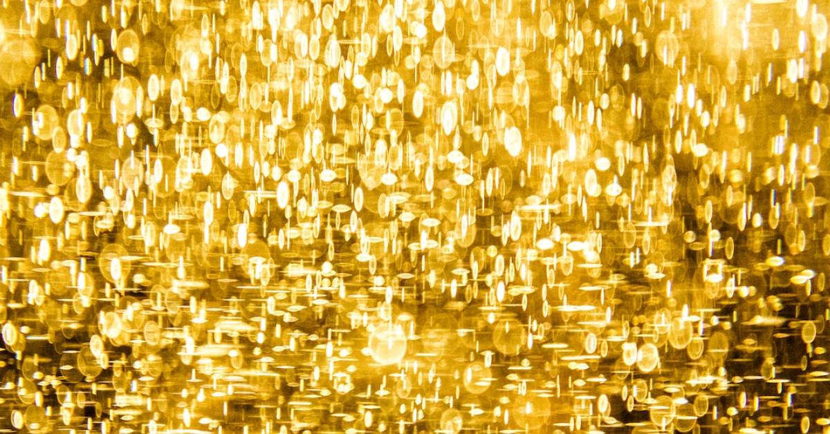 Starbucks Gold Cups Collection in stylish display