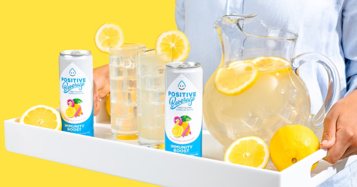 Healthy agave lemonade with vegetable infusion in a glass.