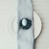 Keto-friendly egg roll in a bowl dish.