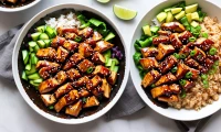 Teriyaki Chicken Bowl - Delicious Fusion Cuisine