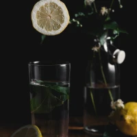 Elegant glass salad bowls on a dining table setup. Elegant glass salad bowls on a dining table setup.
