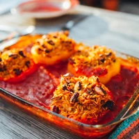 Chicken broccoli casserole in baking dish - classic comfort food. Chicken broccoli casserole in baking dish - classic comfort food.