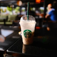 Starbucks glass mug for enhanced coffee experience. Starbucks glass mug for enhanced coffee experience.