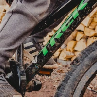 Person exercising on cycling machine for fitness. Person exercising on cycling machine for fitness.