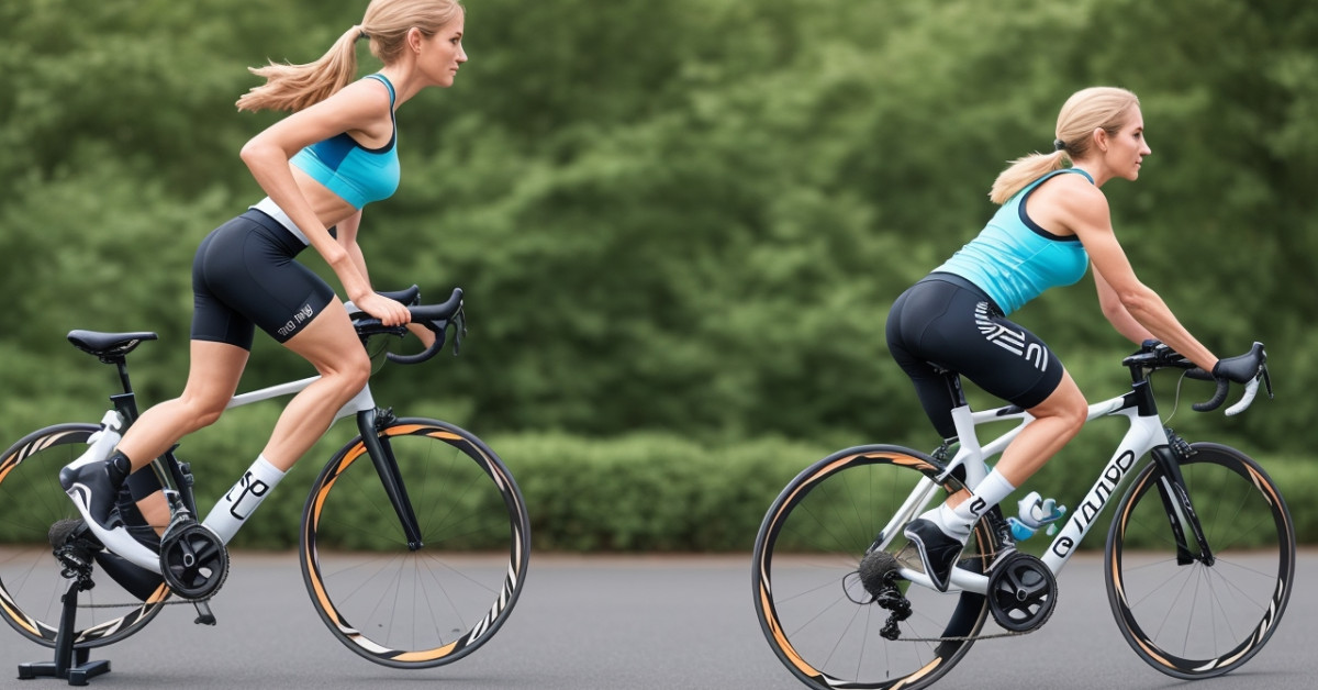 Cyclist showcasing toned legs and glutes for fitness inspiration.