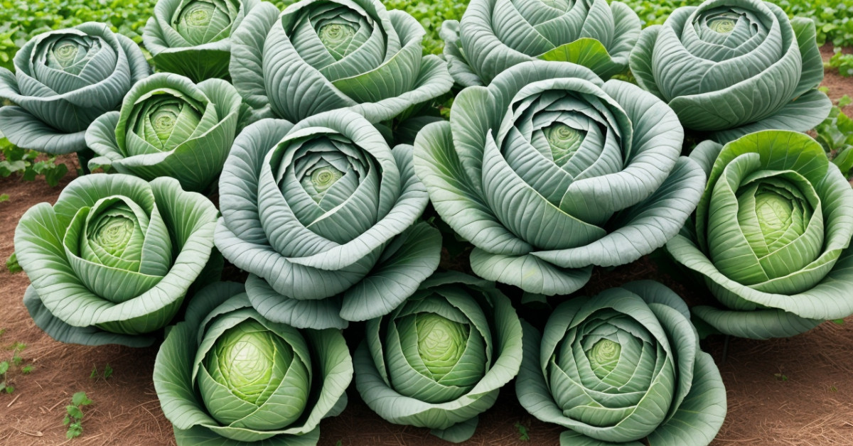 Companion plants enhancing cabbage growth in the garden