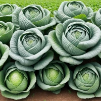 Companion plants enhancing cabbage growth in the garden