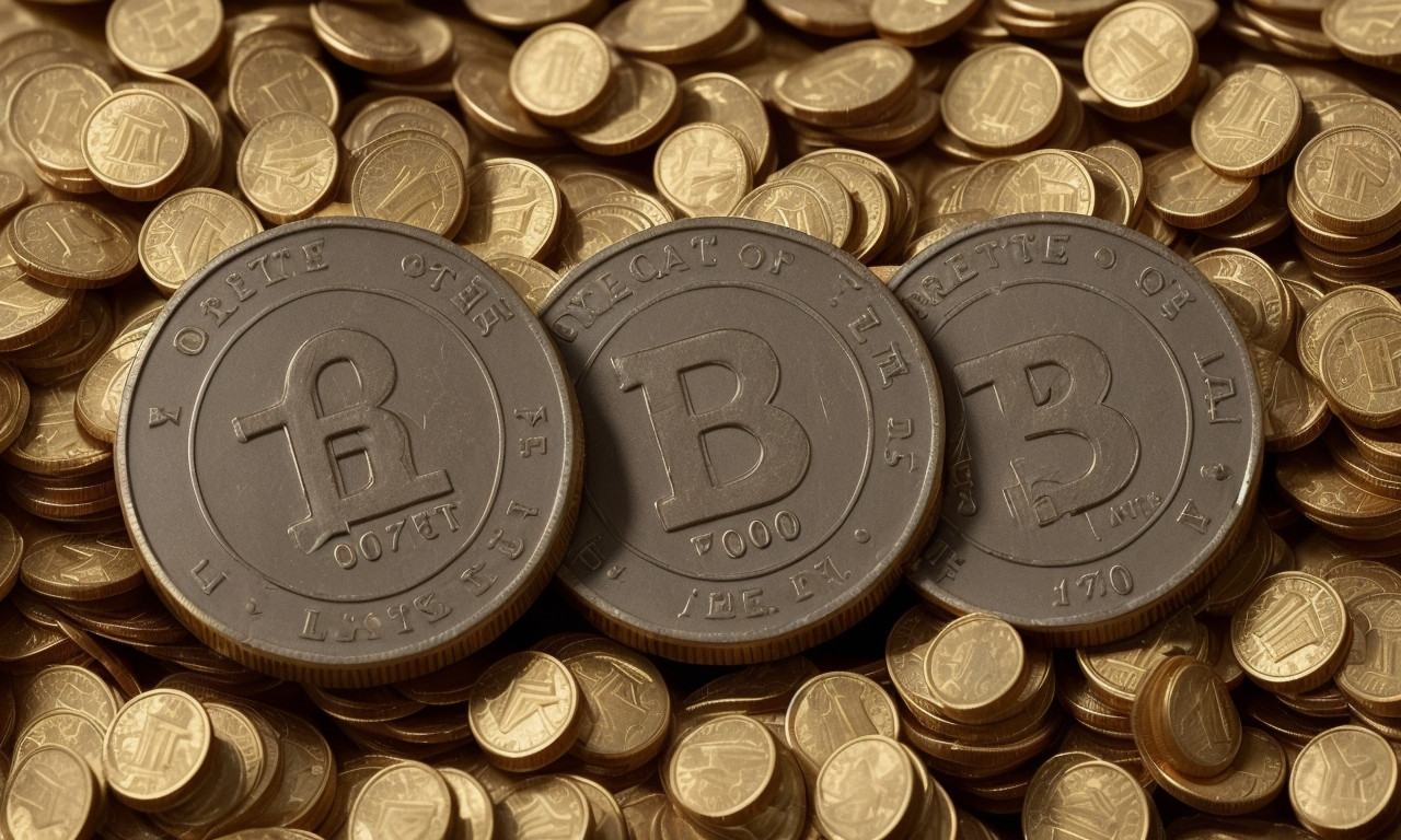 Vault with 700,000 pennies symbolizing amassed wealth.