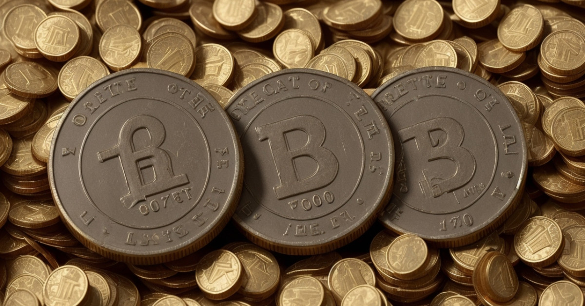 Vault with 700,000 pennies symbolizing amassed wealth.