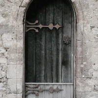 Motivational door quote inspiring personal growth and success. Motivational door quote inspiring personal growth and success.