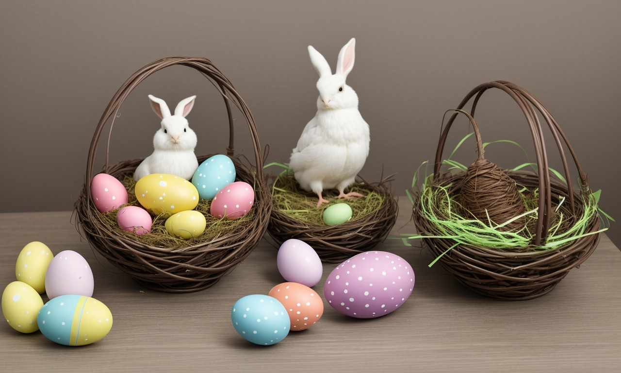 Easter Egger chickens laying colorful eggs in a coop.