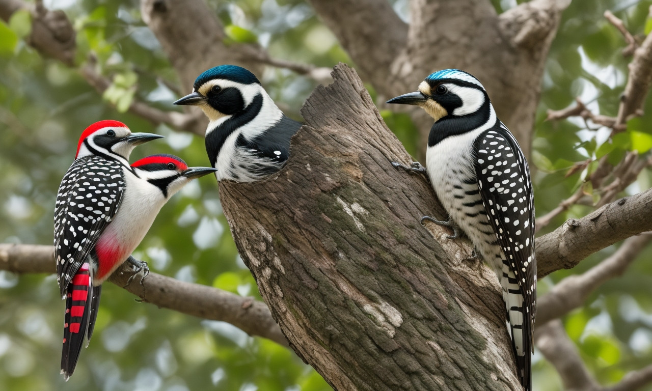 What color are woodpeckers usually?