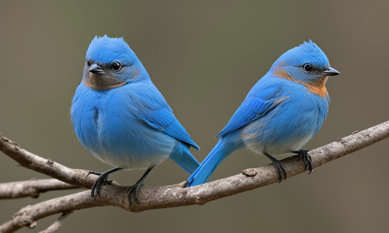 What color is a female bluebird?