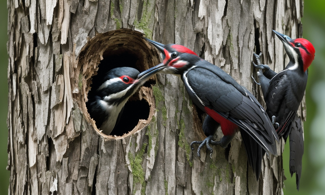 What do Pileated Woodpecker nests look like? Pileated Woodpecker Nesting: A Complete Guide to Attract and Protect