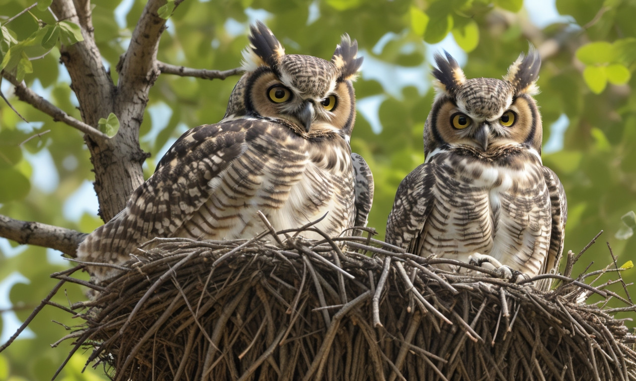 When do baby great horned owls leave the nest? Great Horned Owl Nesting Secrets: All You Need To Know For 2023