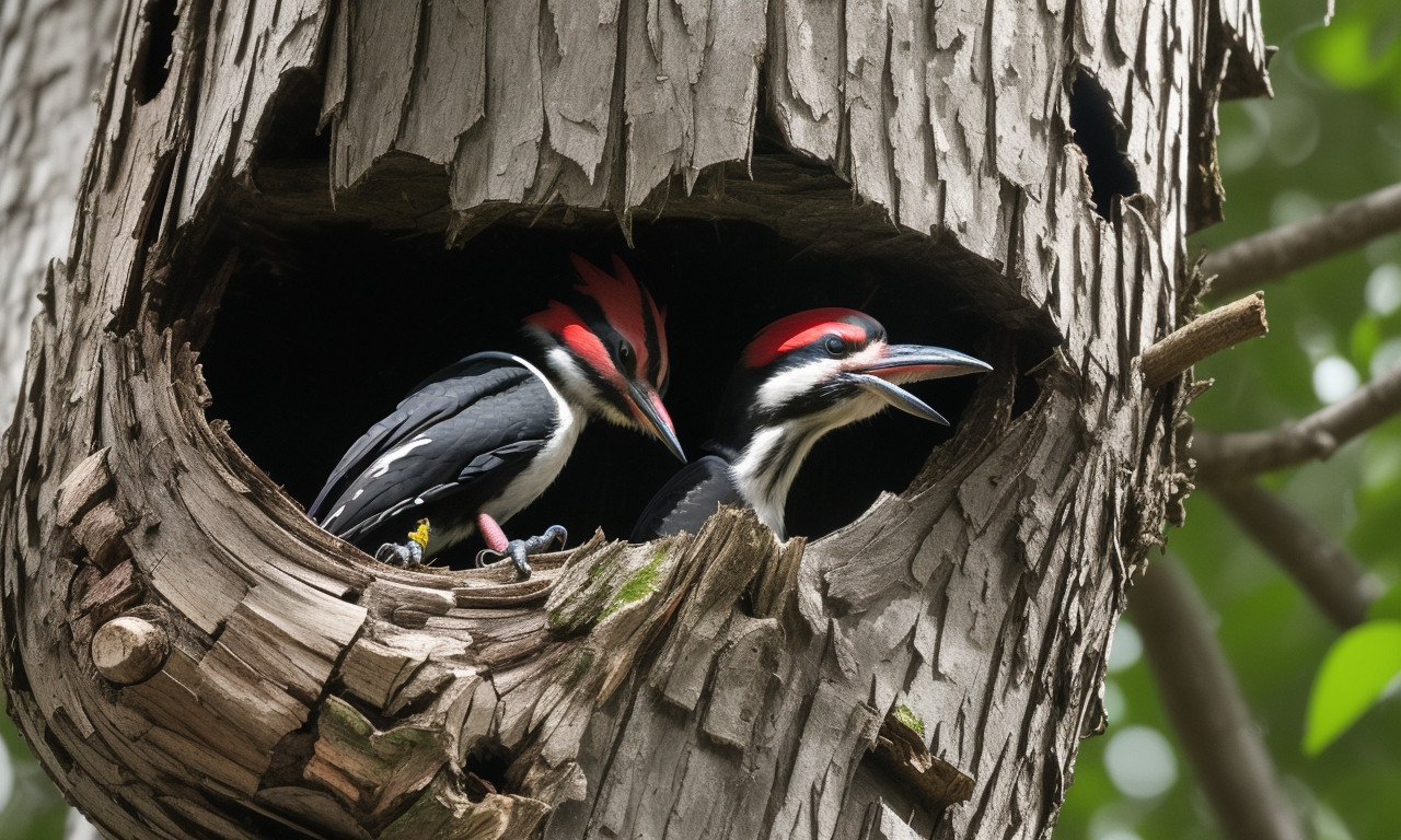 Where do Pileated Woodpeckers nest at night? Pileated Woodpecker Nesting: A Complete Guide to Attract and Protect