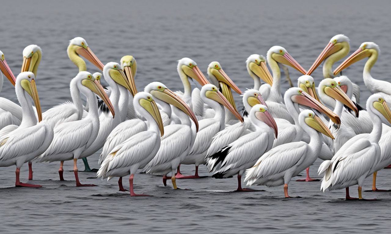 White Pelican 20 Black and White Birds You Might See in Your Backyard