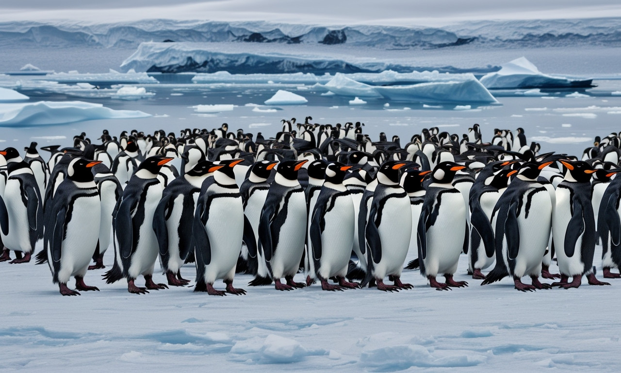 Why do penguins live in Antarctica?